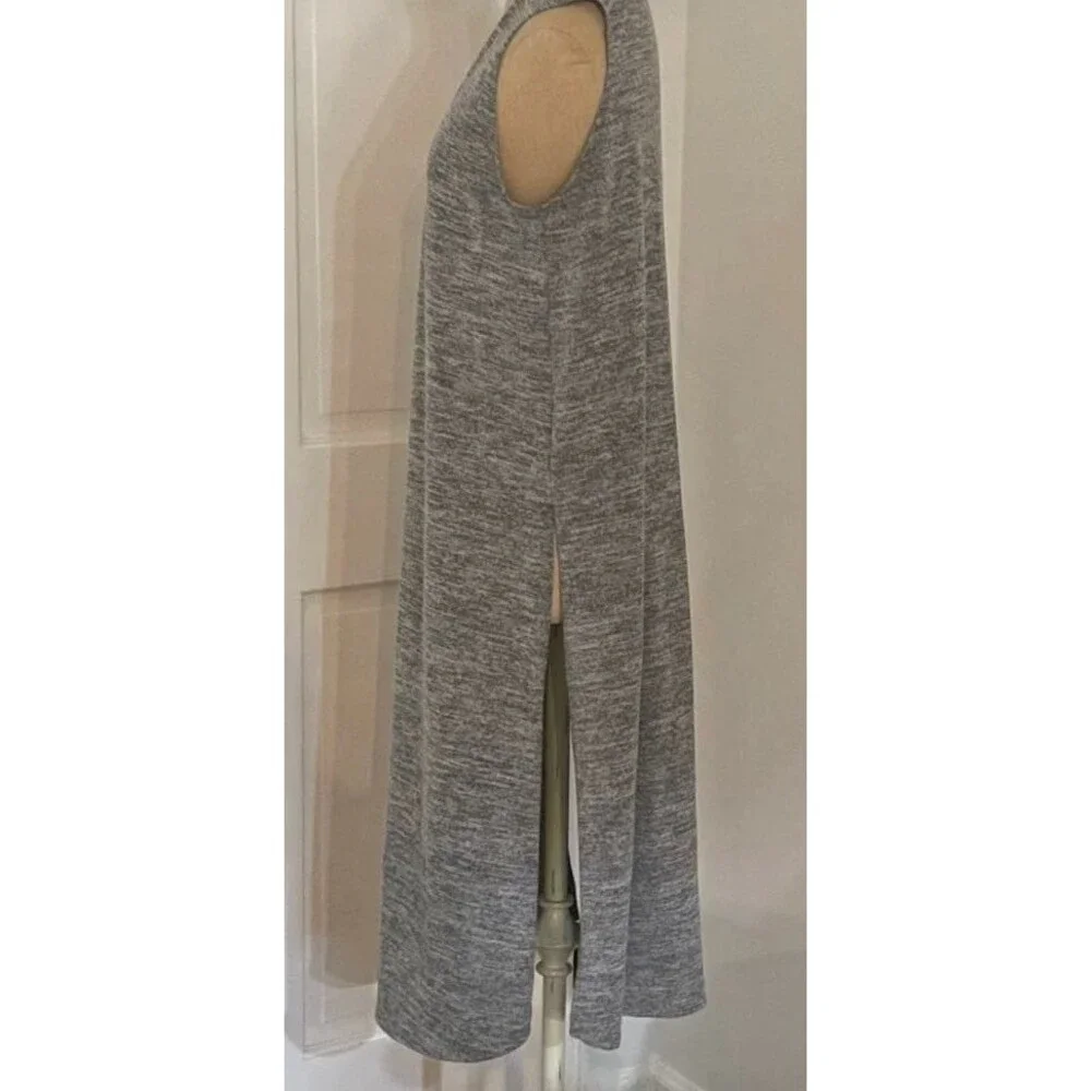 Lularoe Joy long vest in grey small - Picture 3 of 7